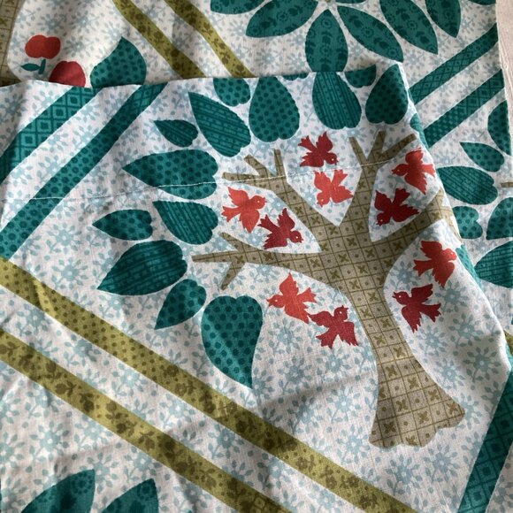 VTG Morgan Jones Multicolor Standard Size 1 Single Pillowcase Tree Of Life Folk - Picture 6 of 7